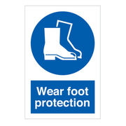 Wear Foot Protection Sign